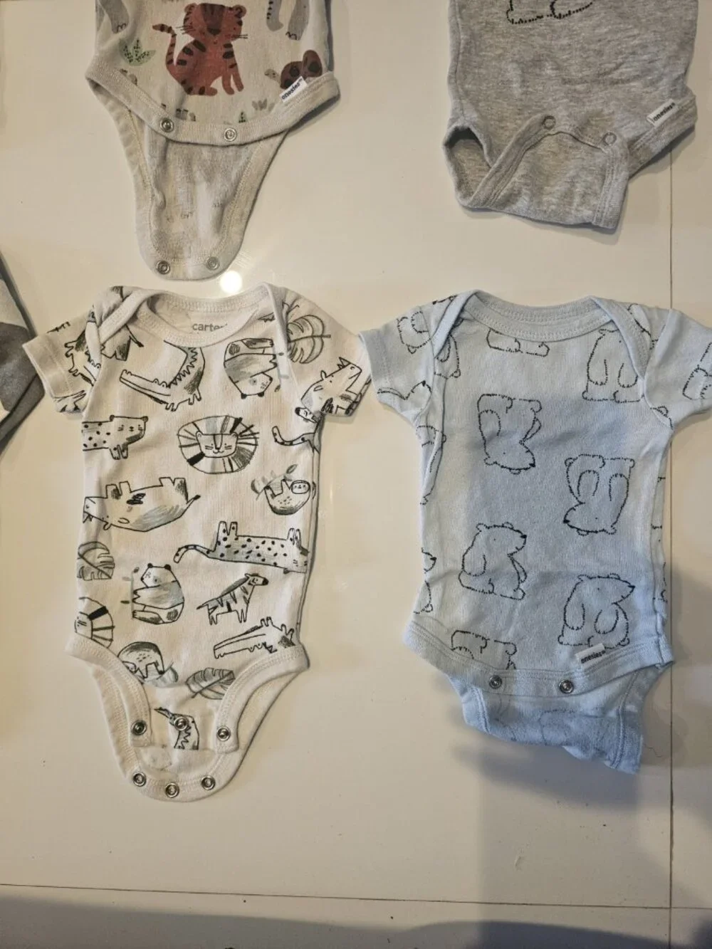 Newborn Carter's Gerber Modern Moments Body Suits Sleeper One Piece Boys 12...